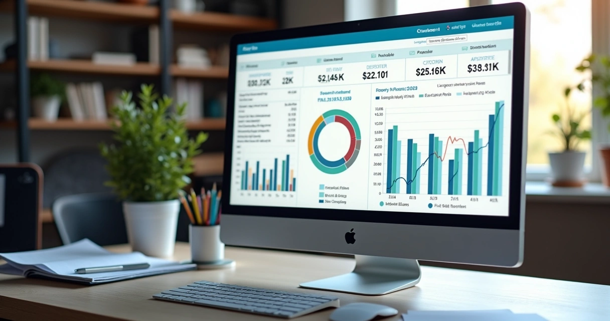 Dashboard financeiro de gráfica com gráficos de fluxo de caixa e pedidos em análise 