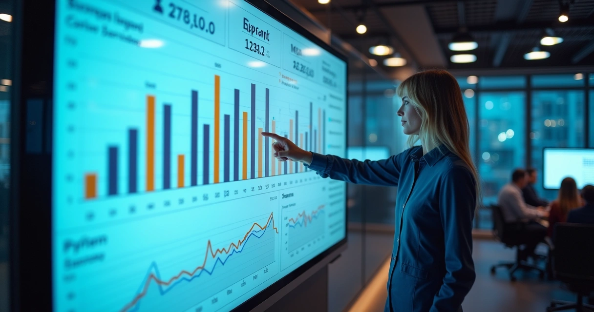 Dashboard exibindo métodos de análise financeira 