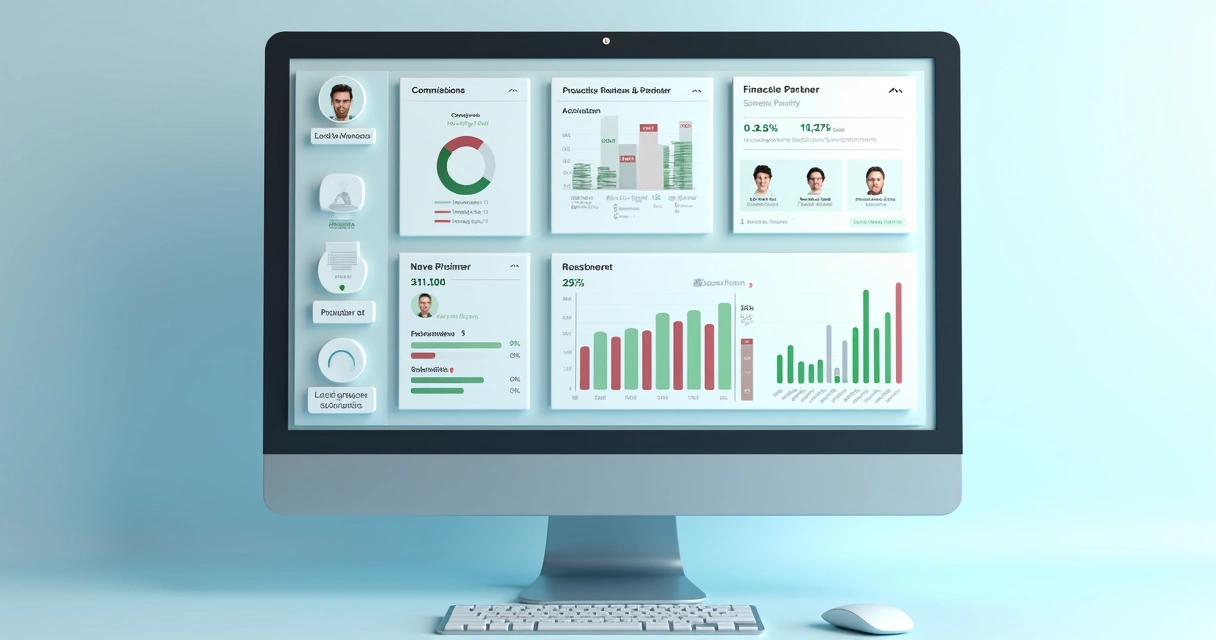 Benchmarks financeiros de programas de parceiros em SaaS Painel de controle financeiro de indicadores SaaS para parceiros