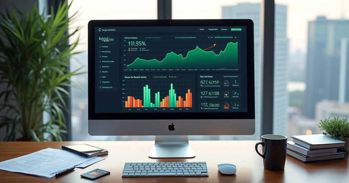 Dashboard financeiro para revenda gráfica com gráficos e indicadores 