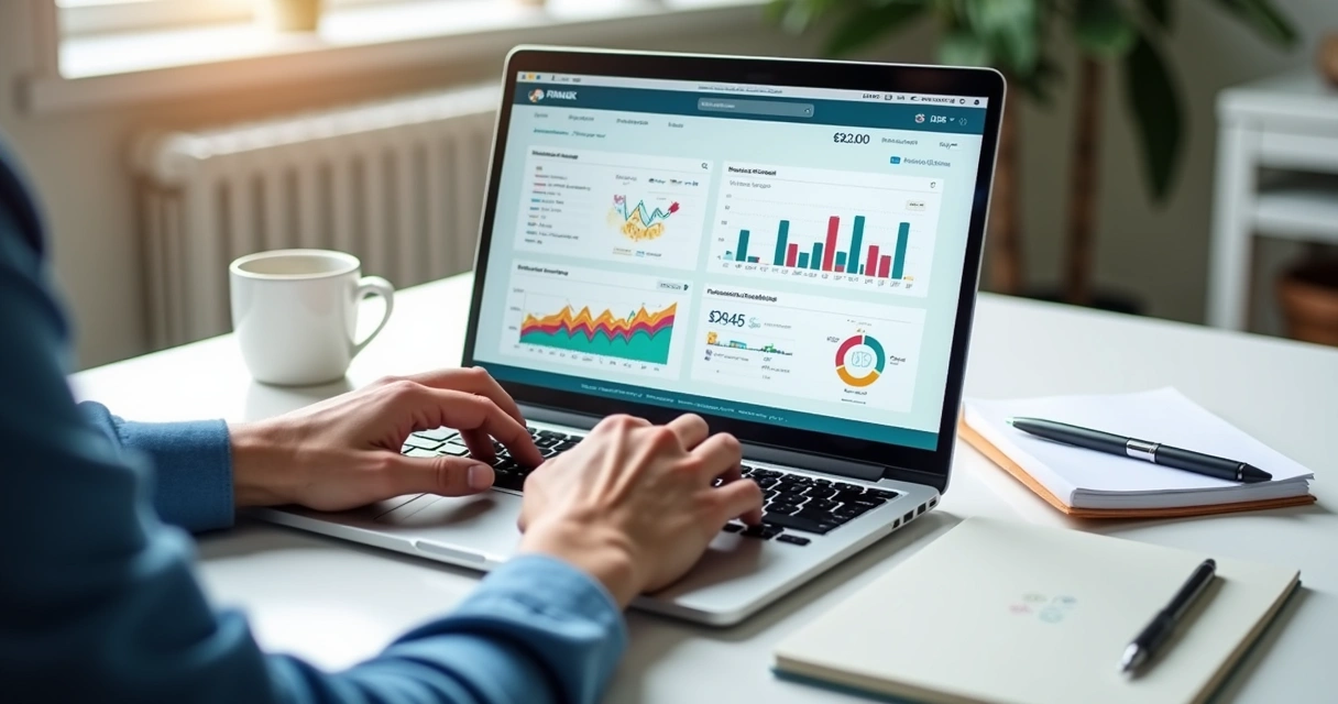 Dashboard FINTASK acompanhando finanças de cliente 
