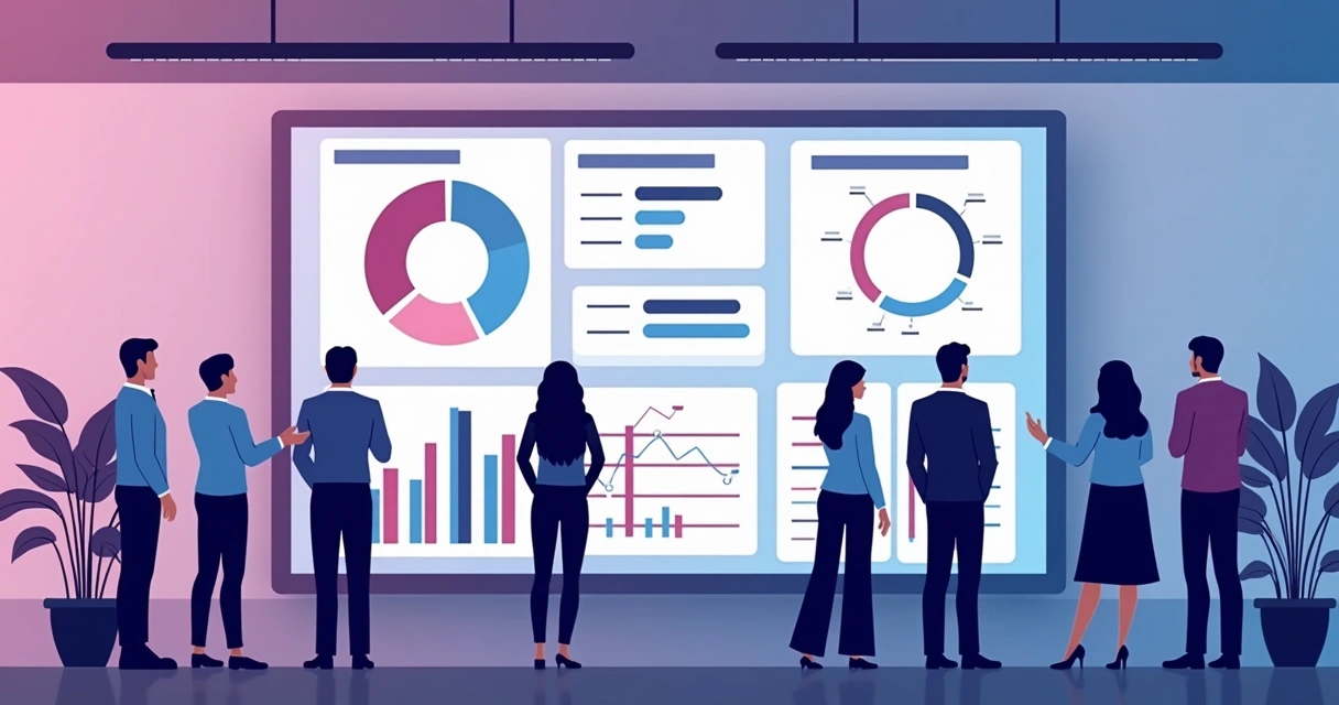 Dashboard de oportunidades e funil de vendas para canais em tela grande 