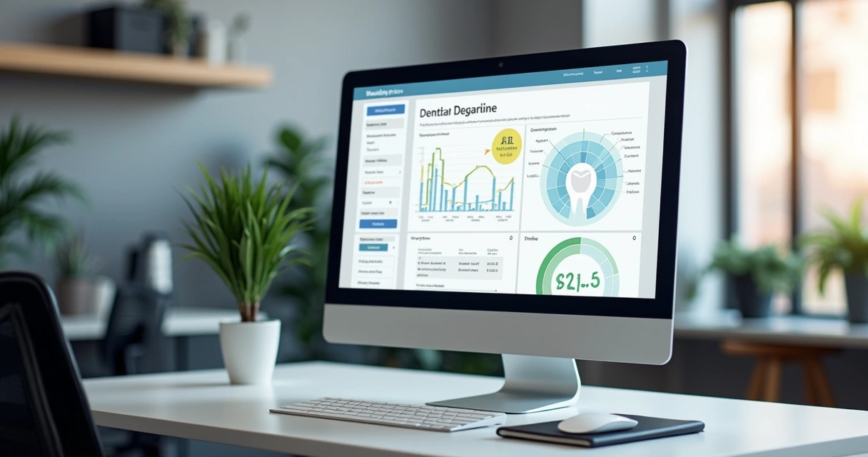 Dashboard de funil de marketing odontológico 