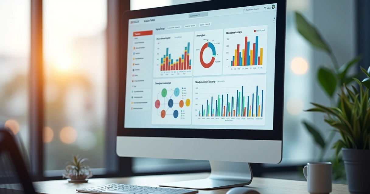 Dashboard de funil de vendas com métricas integradas de marketing e vendas 