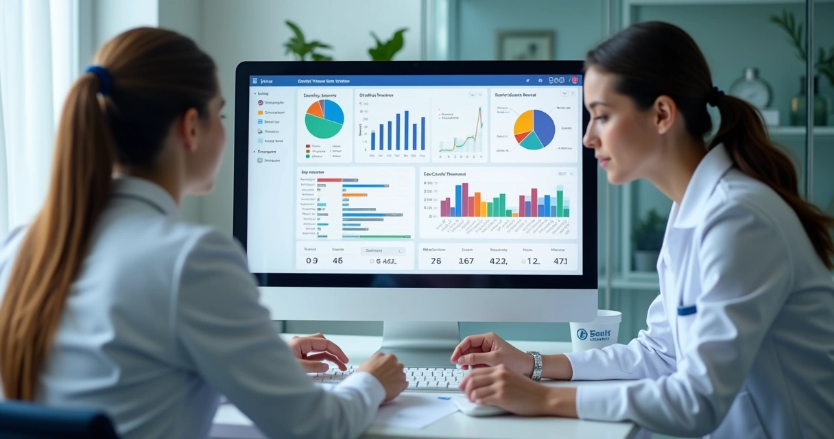 Dashboard de funil de vendas de clínica odontológica 