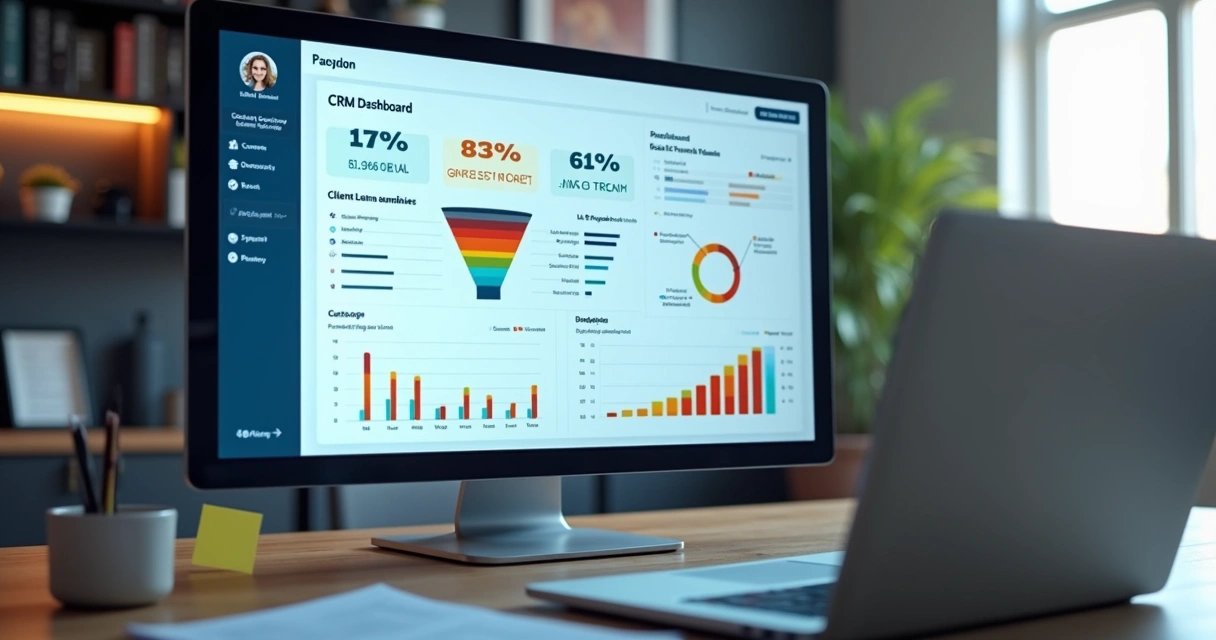 Dashboard digital com métricas de vendas e captação contábil 
