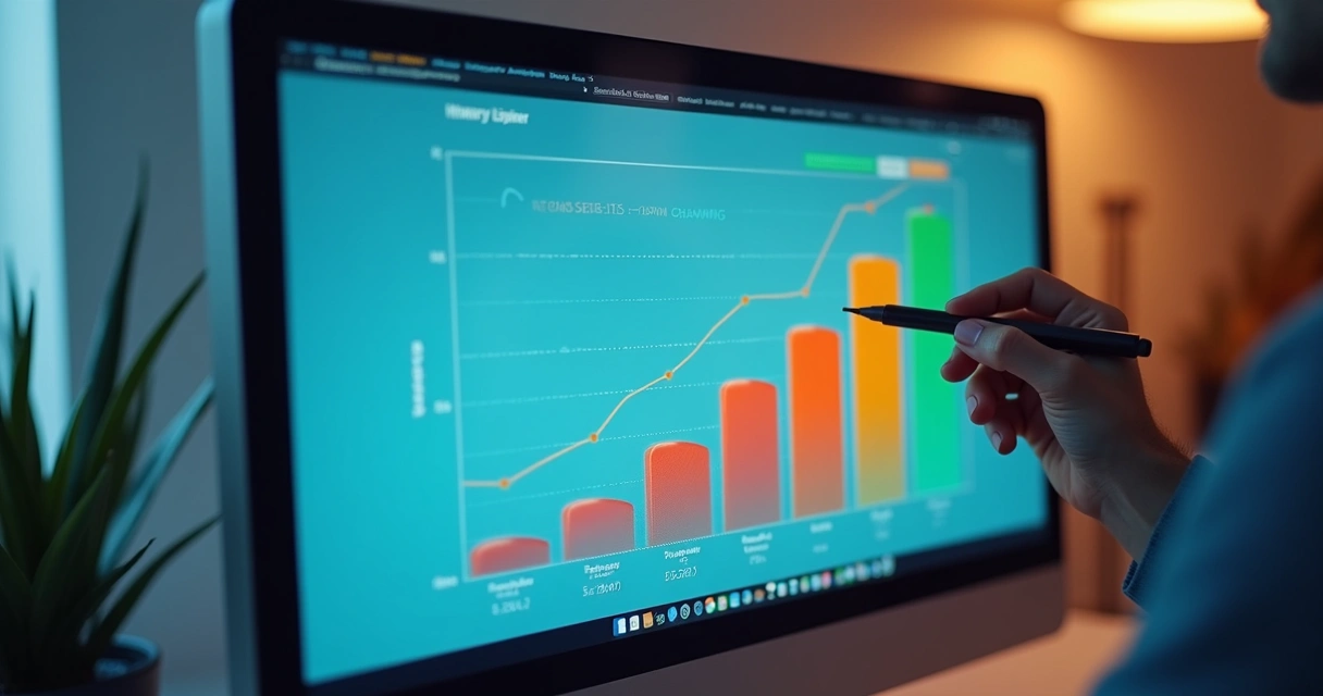 Painel de vendas mostrando evolução do funil de leads 
