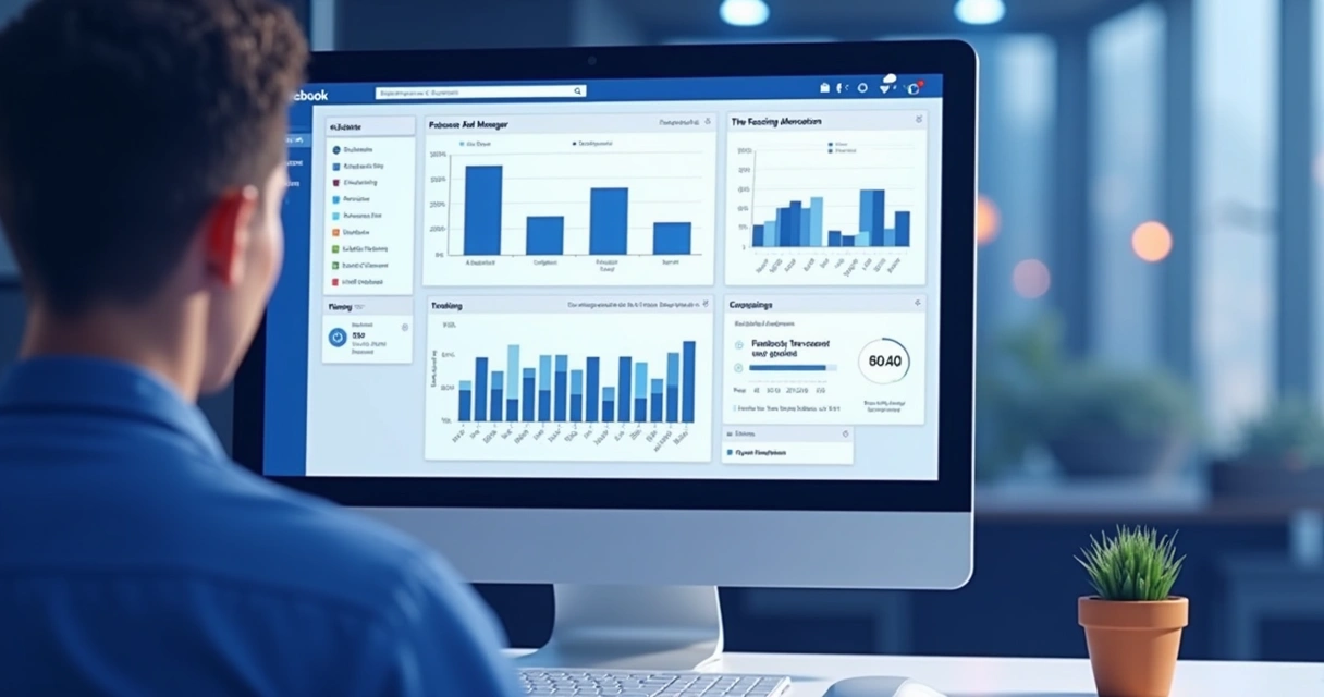 Painel do Gerenciador de Anúncios com relatórios detalhados 