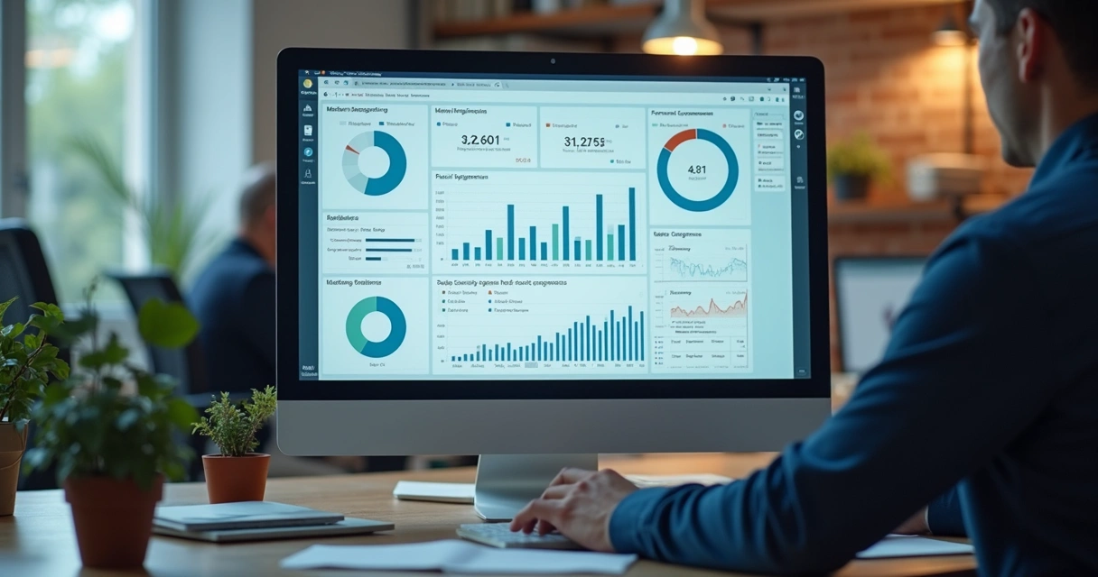 Dashboard digital mostra dados de associados e financeiro 