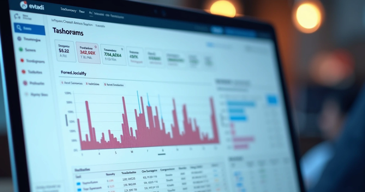 Painel de gestão de chargebacks com gráficos e alertas