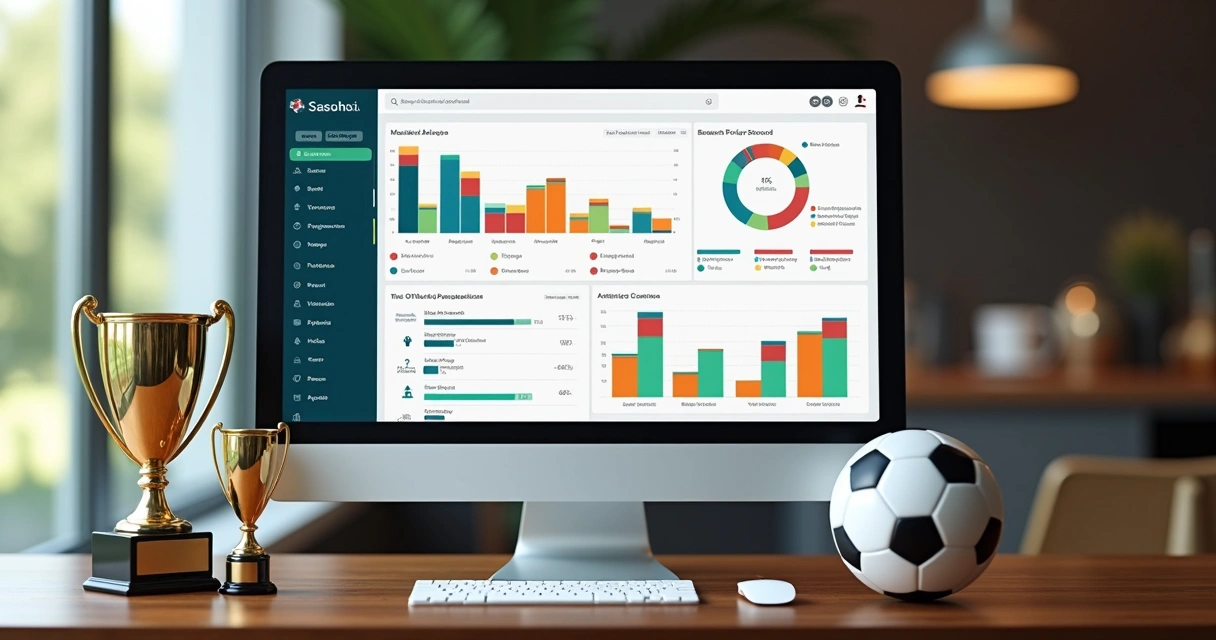 Painel de gestão digital para escola de futebol