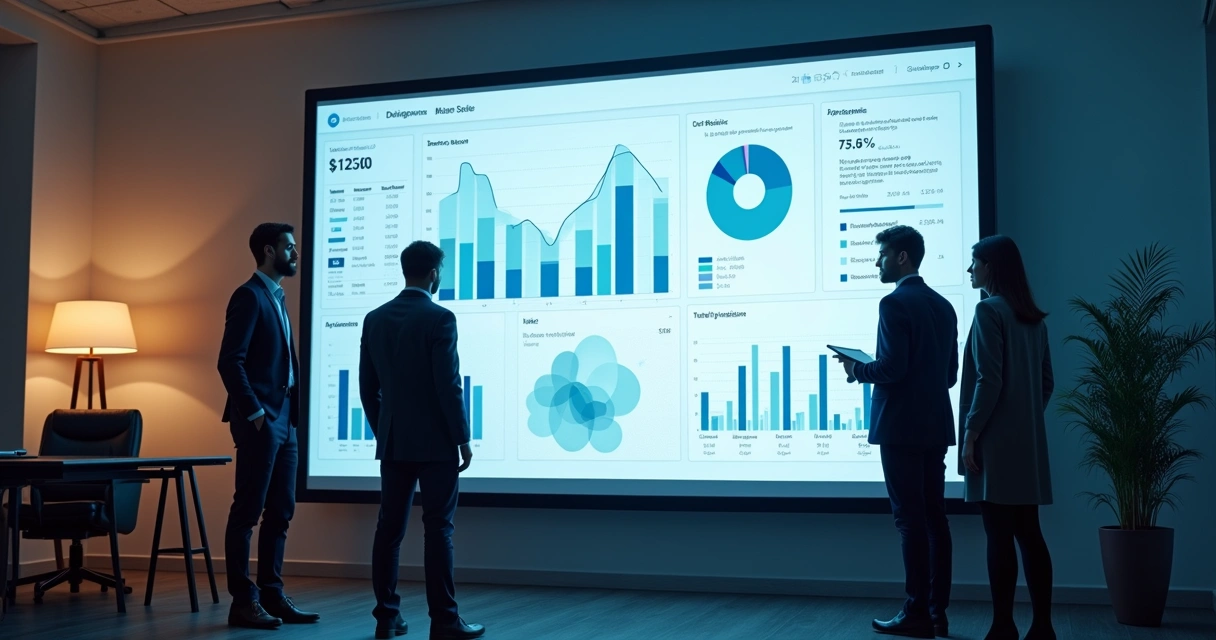 Dashboard com indicadores de vendas de marketplace 