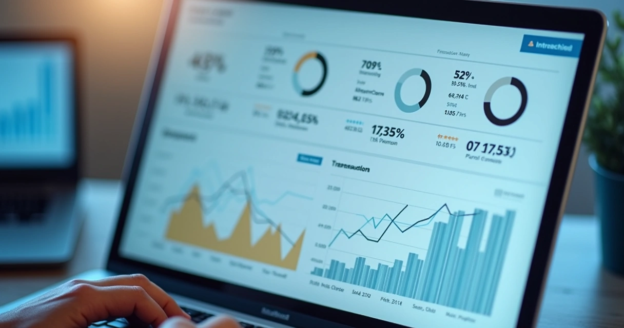 Dashboard de plataforma de pagamentos mostrando gráficos e indicadores 