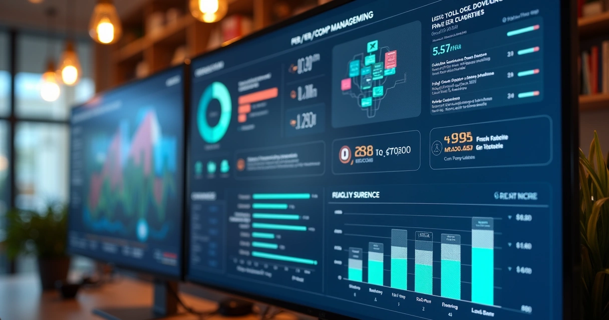 Painel digital de gestão de PER/DCOMP com gráficos, alertas e status de pedidos