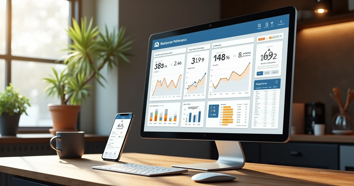 Dashboard de relatórios em tempo real para restaurante 