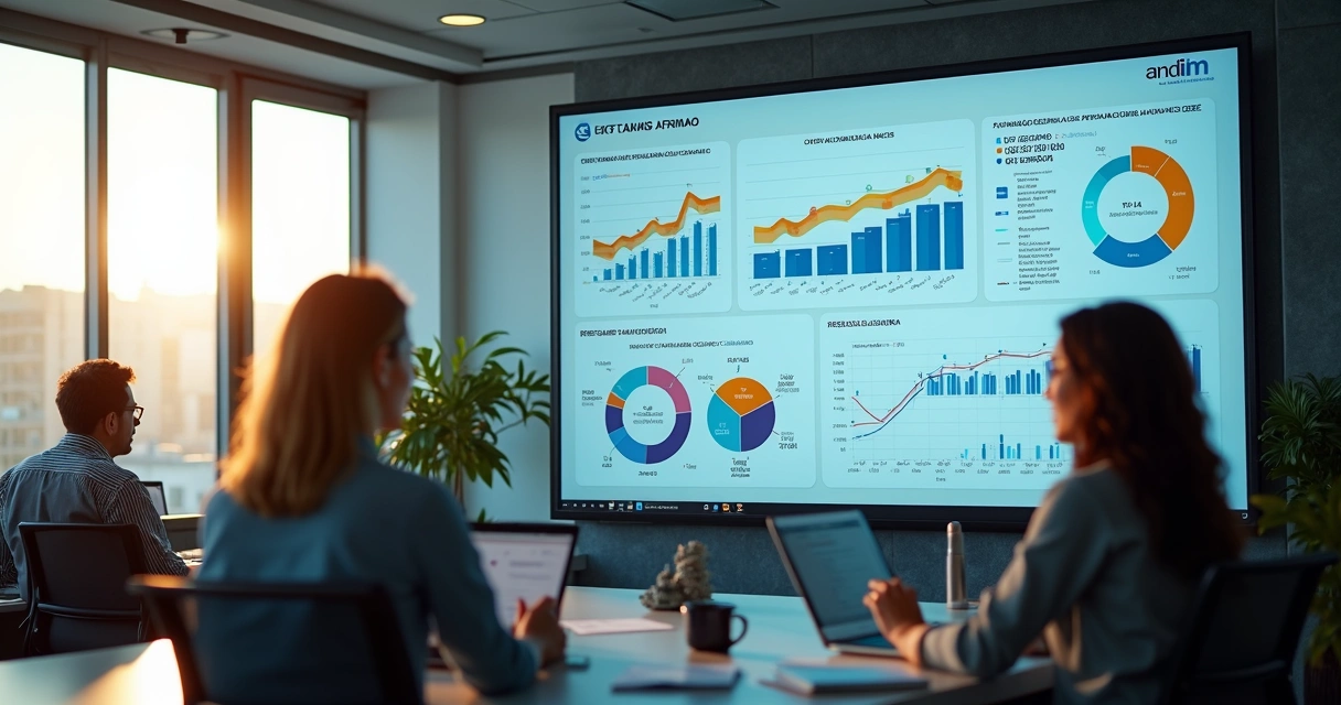 Dashboard claro com indicadores de SST, alertas de vencimentos e gráficos coloridos