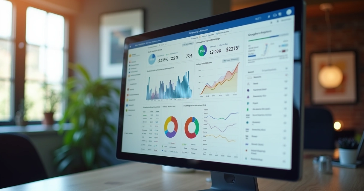 Painel de controle do Google Analytics 4 com dados em gráfico