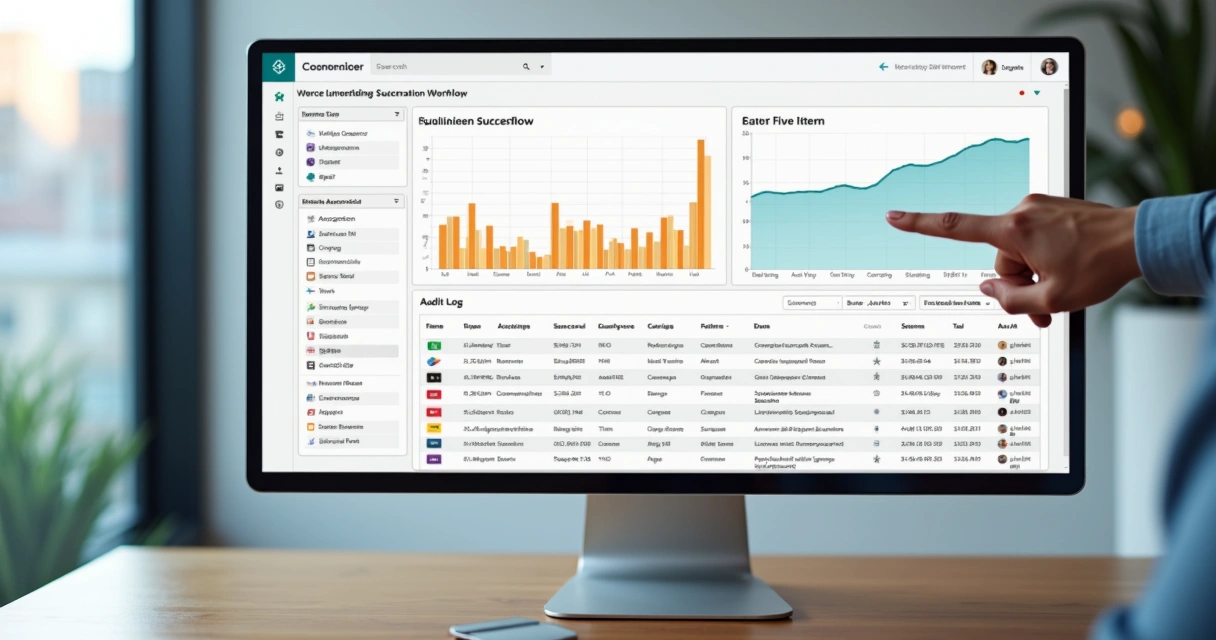 Dashboard de governança e monitoramento de fluxos de automação