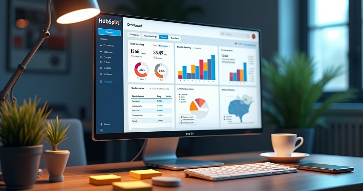 Painel de automação e leads no HubSpot 