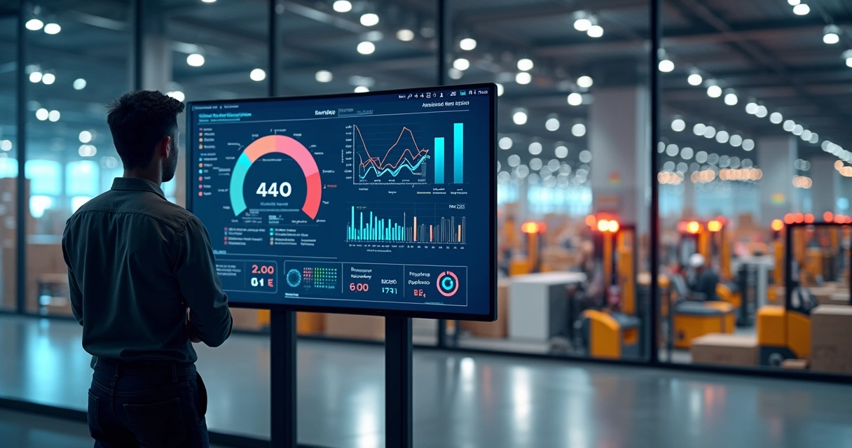 Dashboard de IA para centro de distribuição 