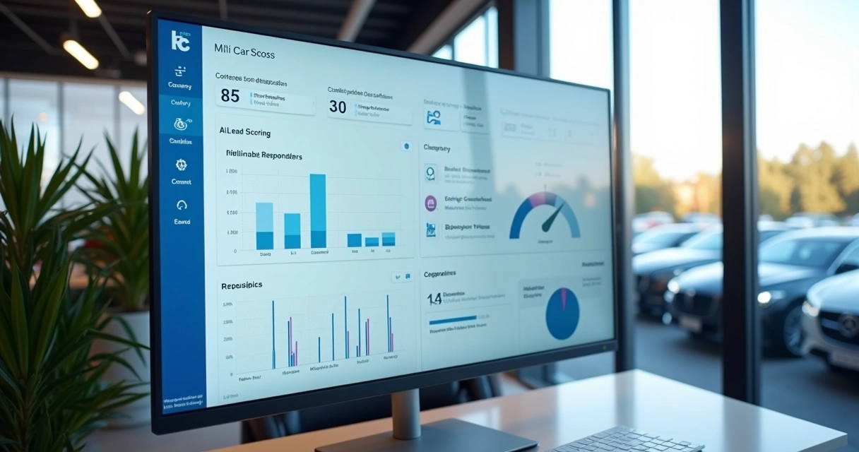 Dashboard analítico de performance comercial para concessionária 