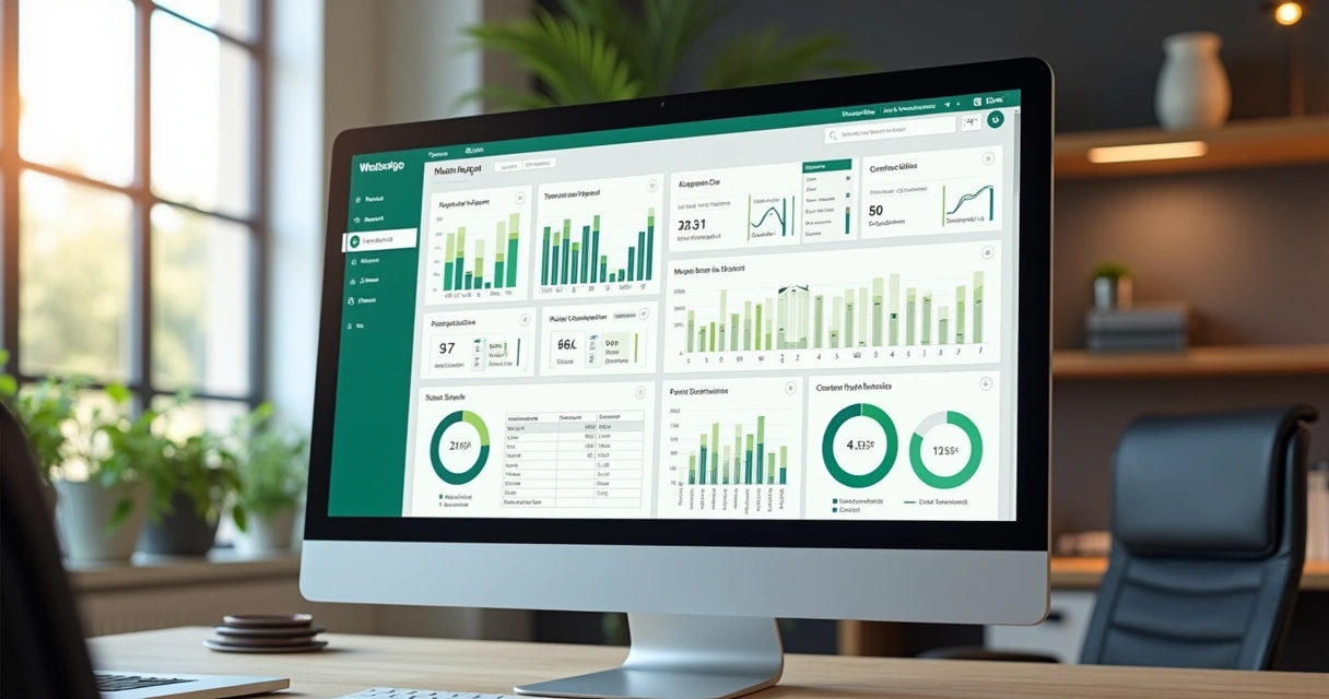Tela mostrando painel de controle de inteligência artificial analisando chats de corretores 