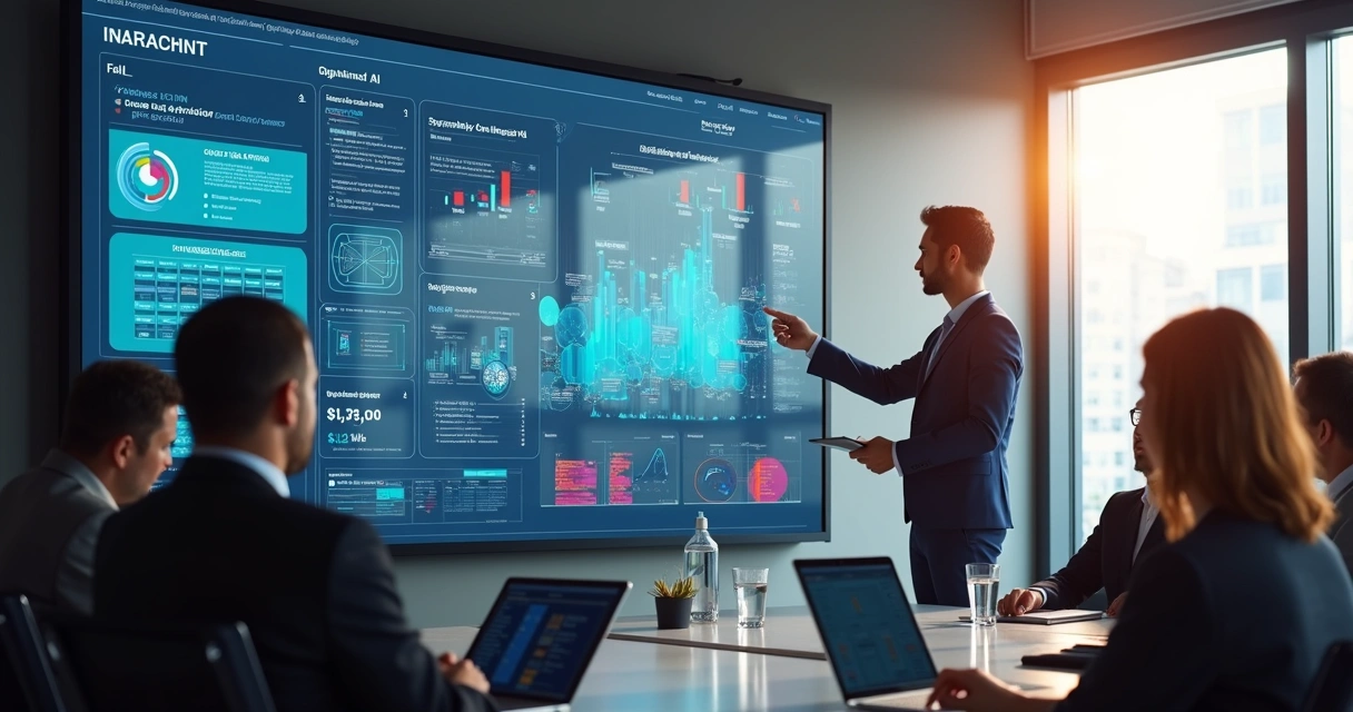 Dashboard de IA acompanhando processos empresariais 