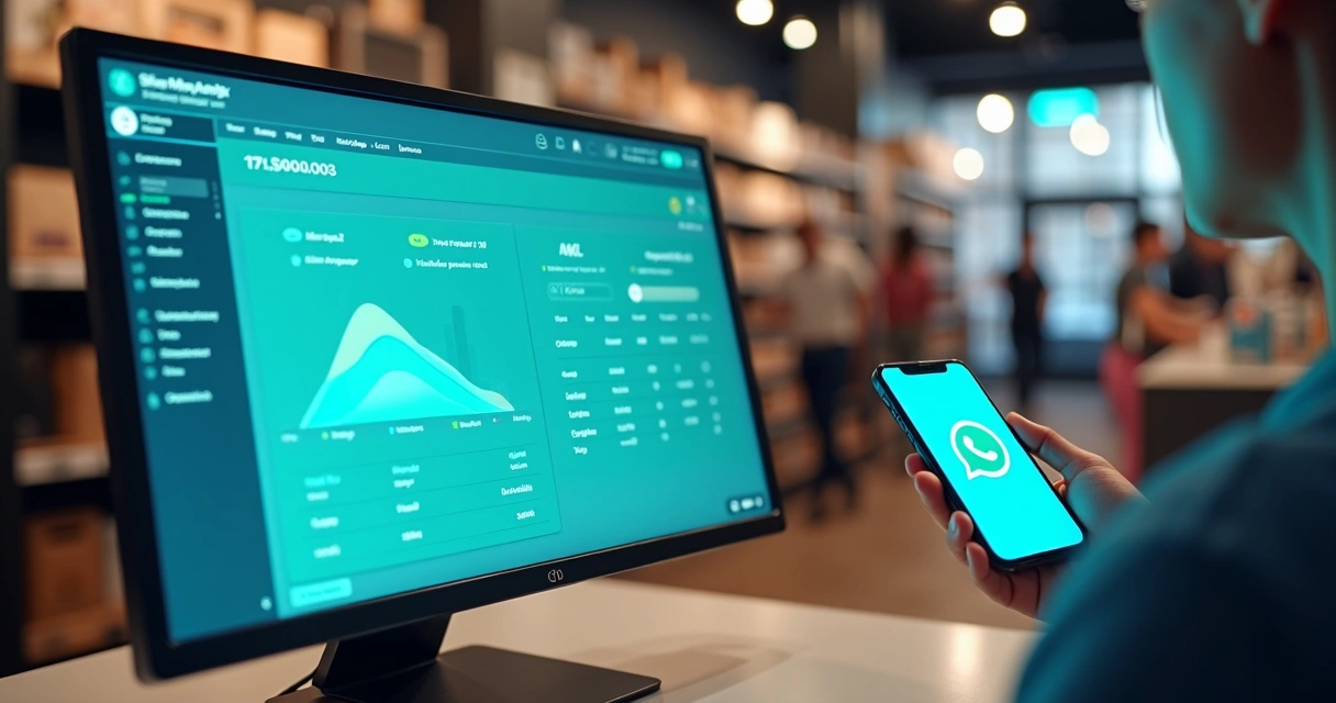 Dashboard mostrando funil de vendas no varejo com IA e personalização