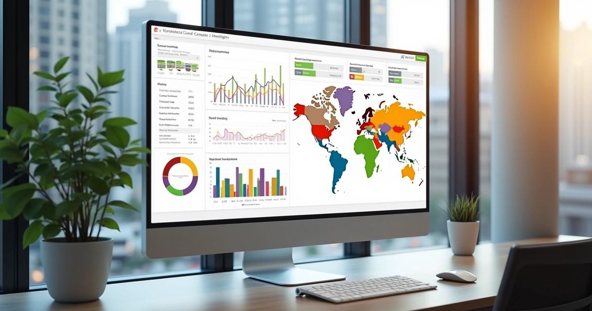 Dashboard imobiliário com dados e gráficos