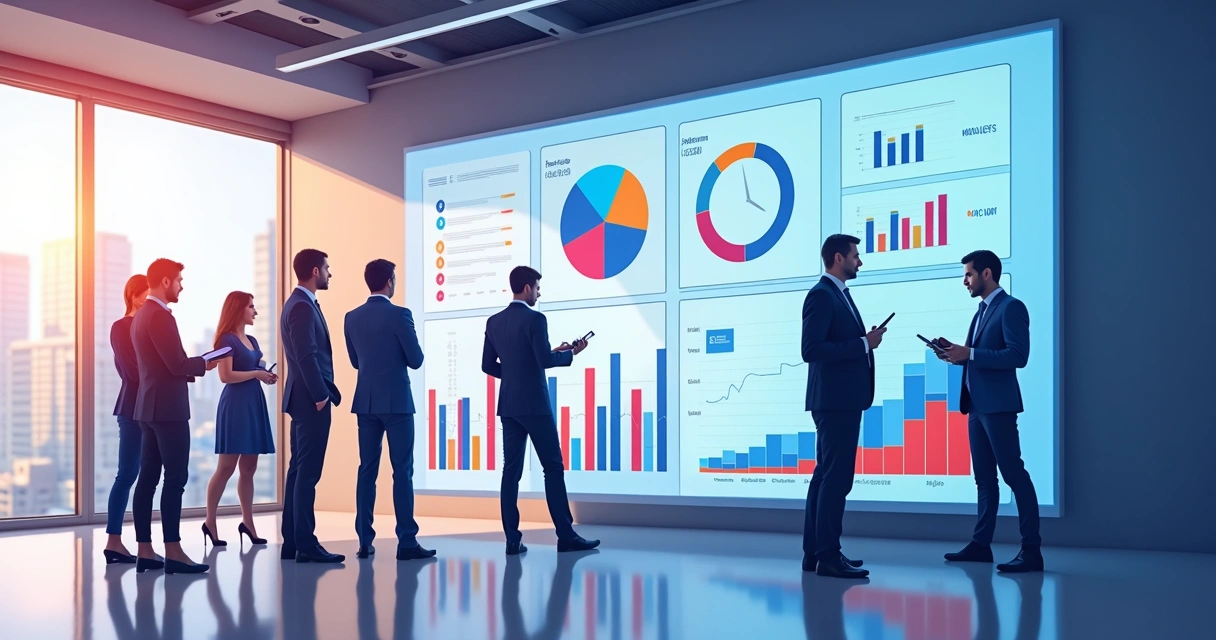 Dashboard digital mostra indicadores de canal como vendas, leads e engajamento 