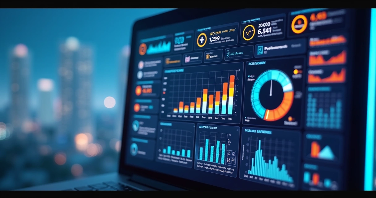 Dashboard digital com indicadores de condomínio e IA 