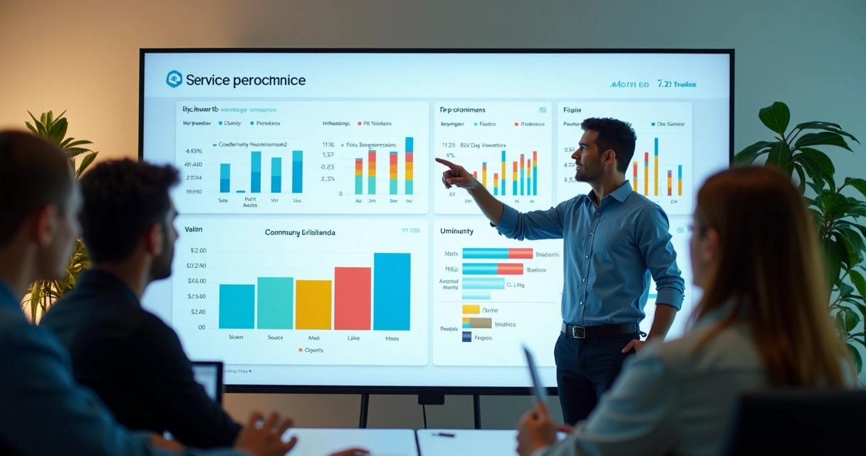 Tela de dashboard com indicadores de performance de e-commerce 
