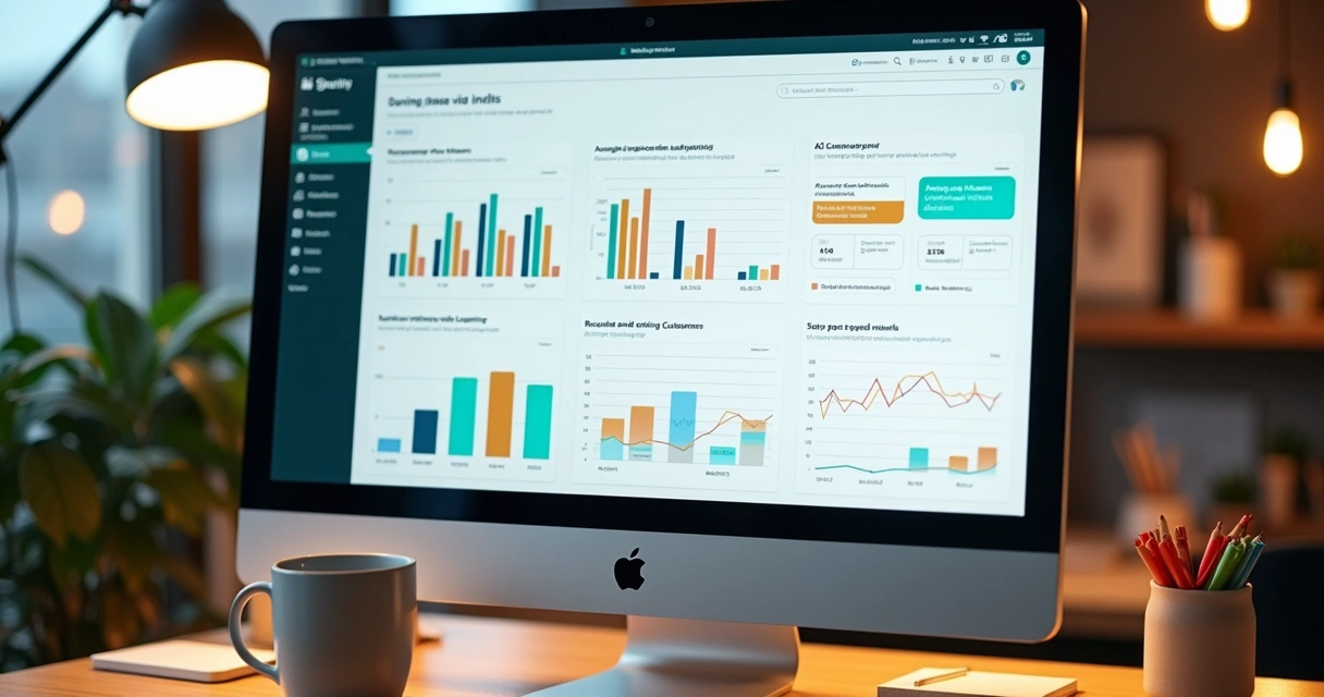 Dashboard com indicadores de performance de agente IA no WhatsApp 