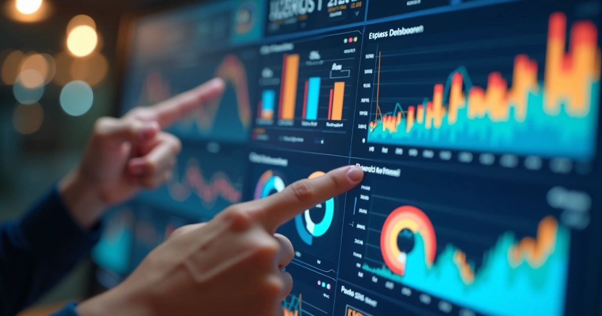 Dashboard com indicadores financeiros para contabilidade 