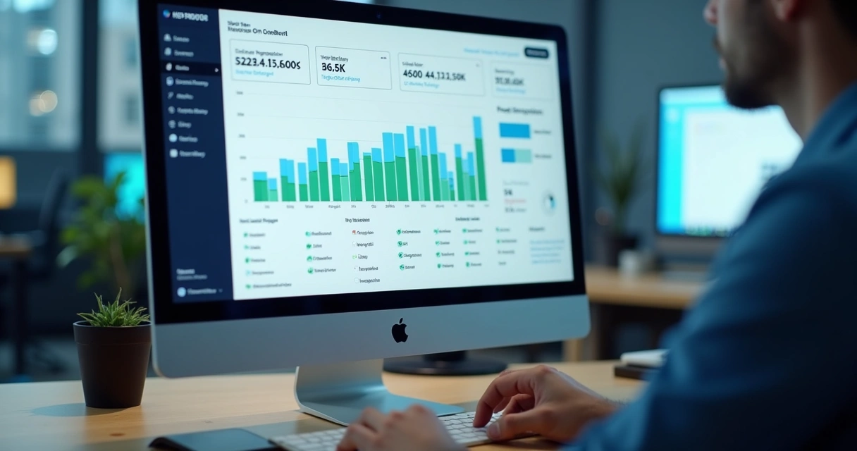 Dashboard com indicadores de help desk como tempo médio de atendimento 