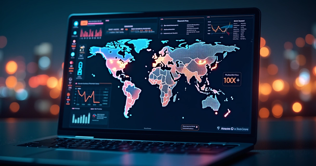Lista Atualizada de Indústrias no Brasil por Setor e Região 15 Dashboard digital de inteligência industrial com gráficos em tempo real