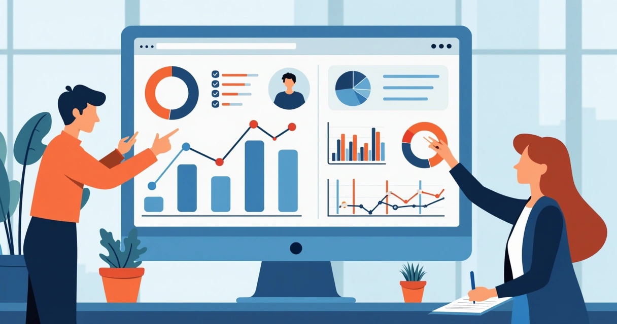 Dashboard com análise de indicadores em assistência técnica
