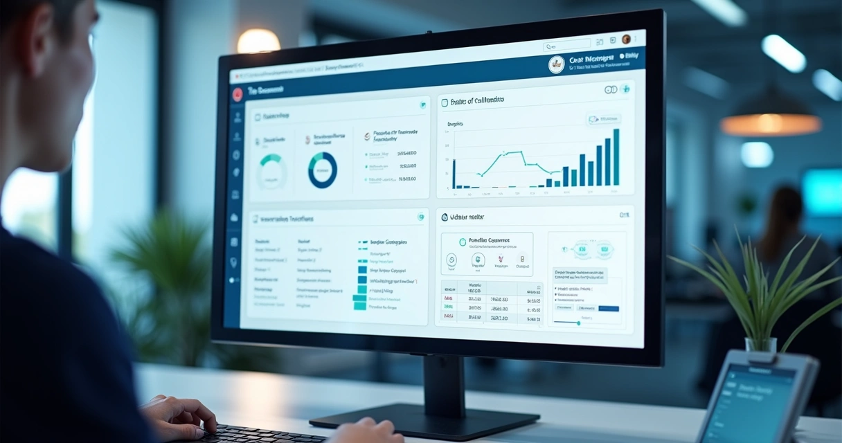 Painel de integração API fiscal com gráficos e fluxos 