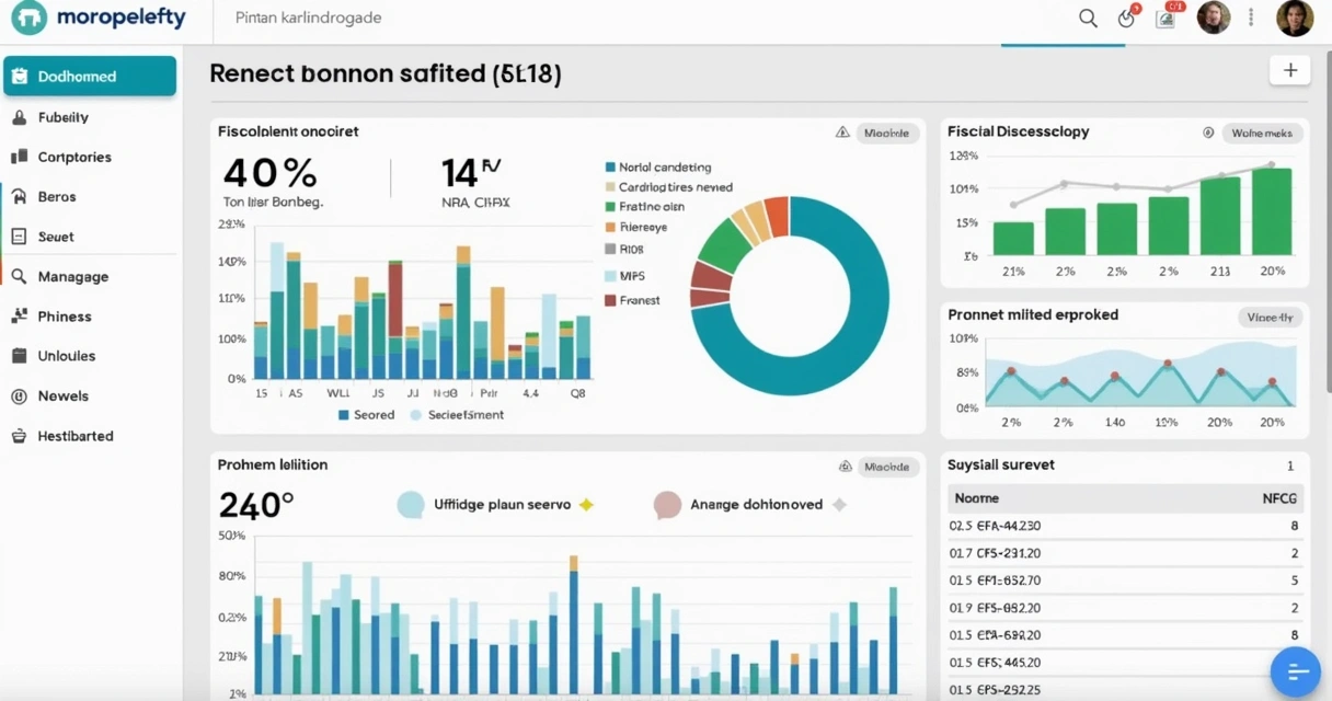 Dashboard de integração fiscal com API mostrando gráficos e notificações 