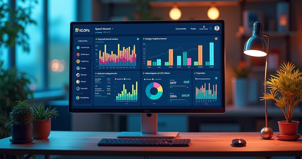 Representação de dashboard integrado com dados de conversão 