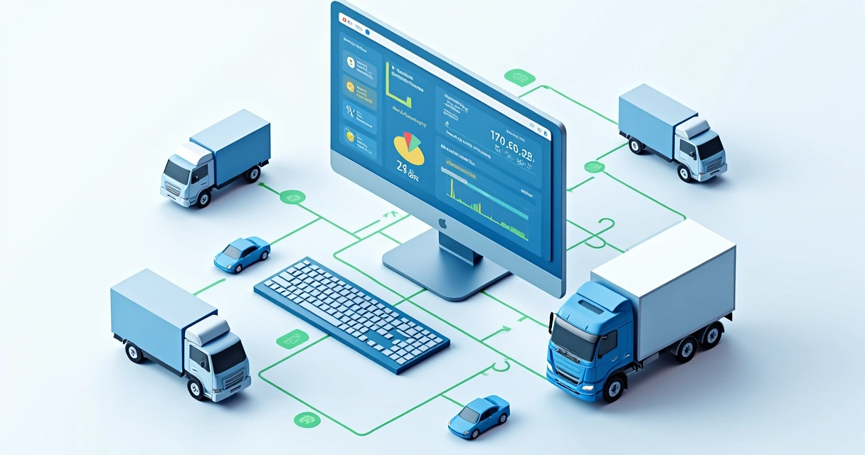 Dashboard de integração de logística com rotas e status dos pedidos