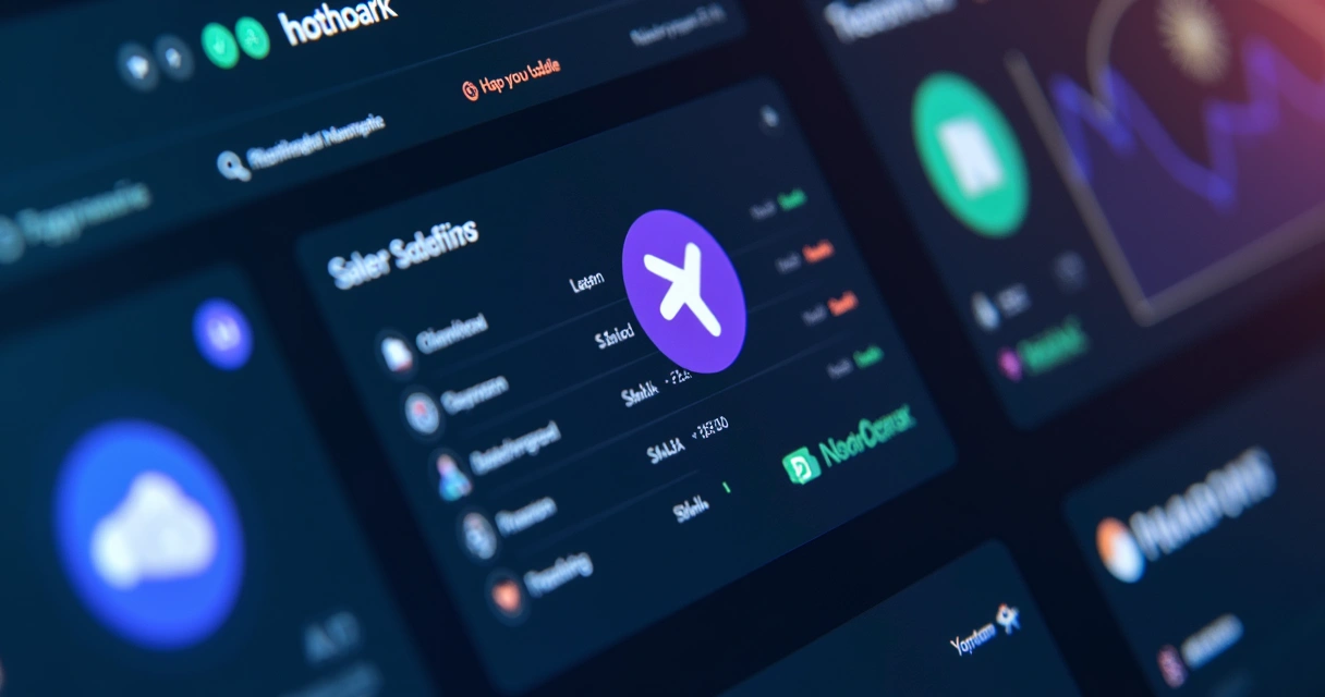 Tela de dashboard integrando diferentes plataformas digitais 