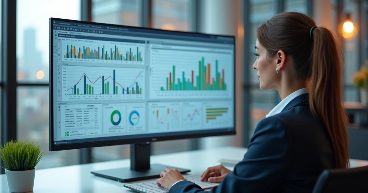 Dashboard exibindo gráficos de vendas e relacionamento com clientes 