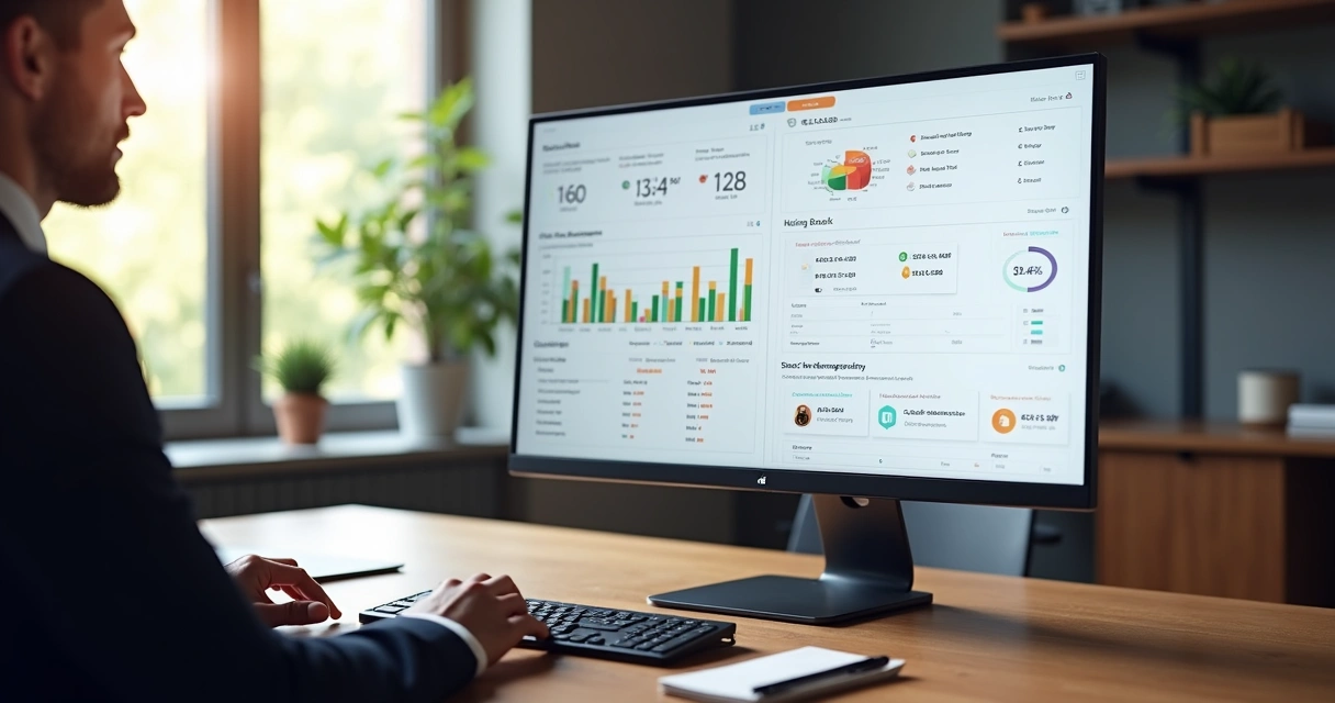 Dashboard integrado de gestão empresarial 