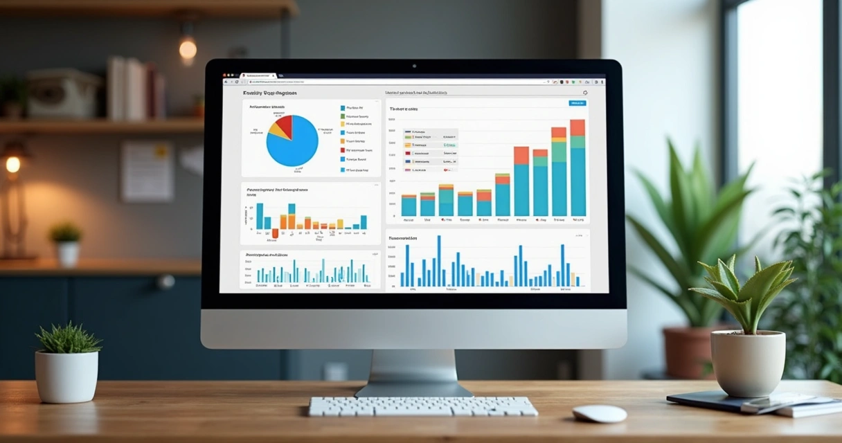 Dashboard integrado mostrando marketing, agendamentos e CRM de clínica