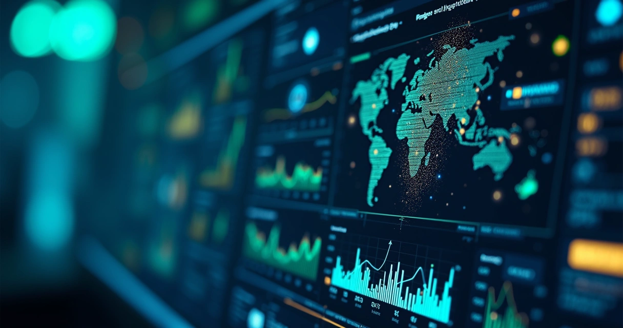 Dashboard SaaS com inteligência artificial analisando gráficos 