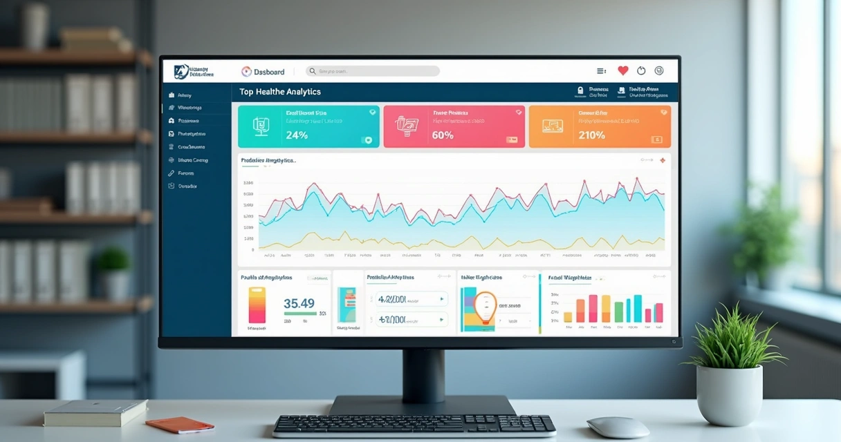 Dashboard com gráficos preditivos de saúde