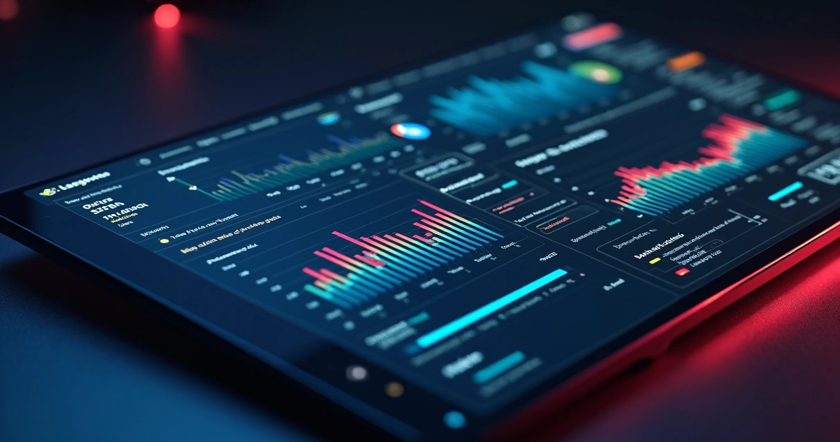 Dashboard de aplicativo mostrando análise com inteligência artificial 