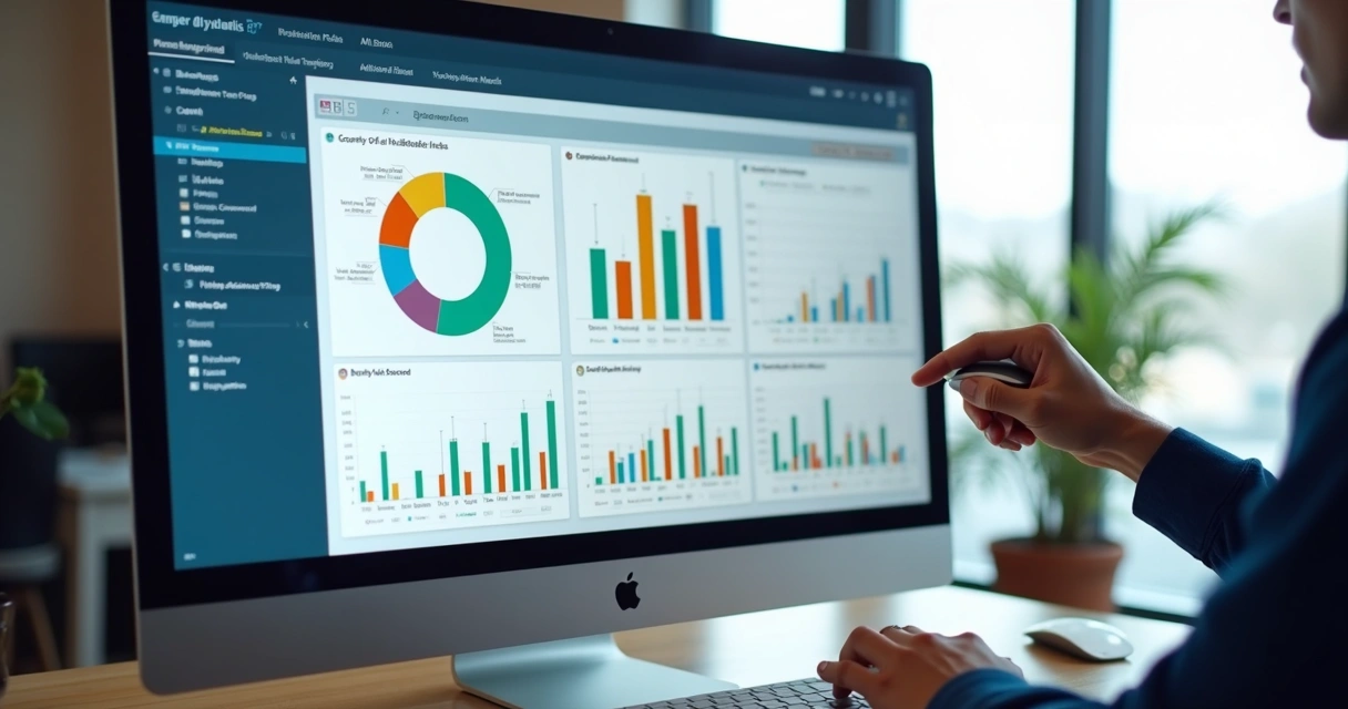 Exemplo de dashboard dinâmico no Power BI com filtros aplicados 