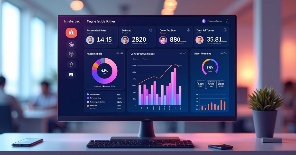 Dashboard digital com KPIs de leads de parceiros e padronização 